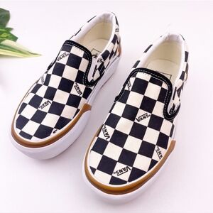 Vans Era Stacked Checkerboard Slip On Shoes Size 5